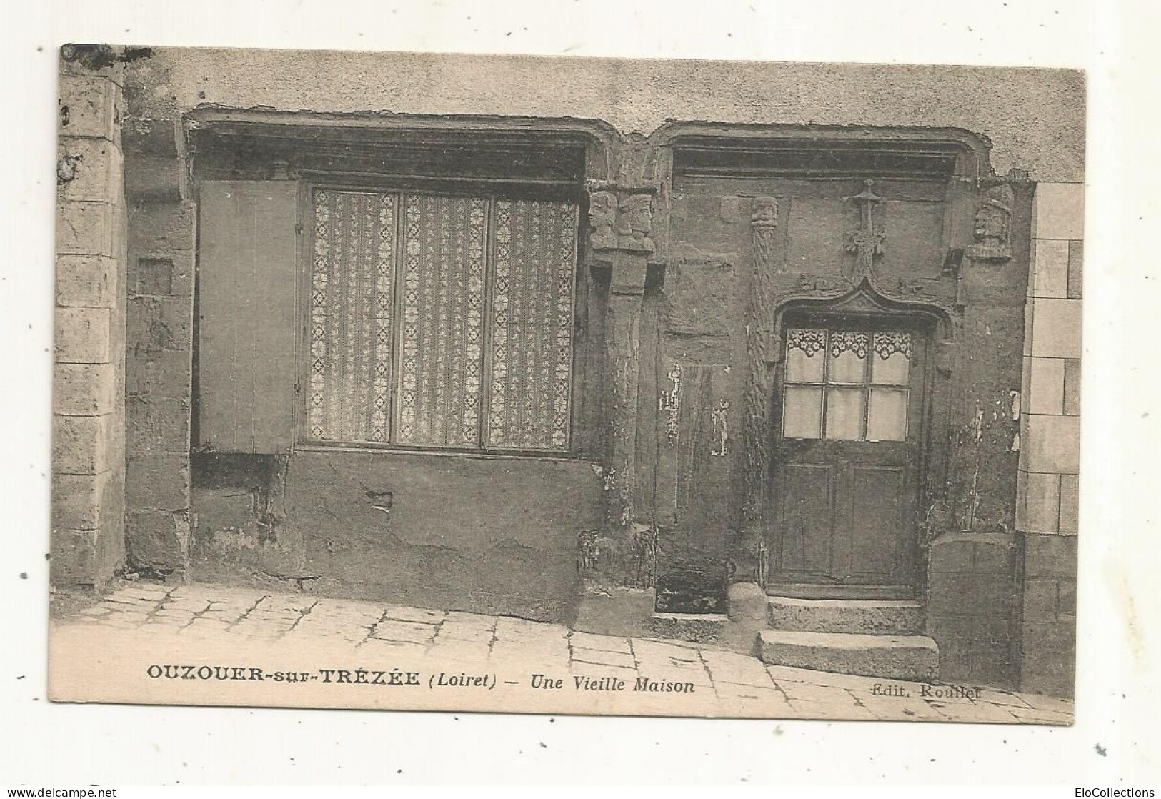 Cp, 45, OUZOUER SUR TREZEE, Une Vieille Maison,  Voyagée 1925, Ed. Cosson - Ouzouer Sur Loire