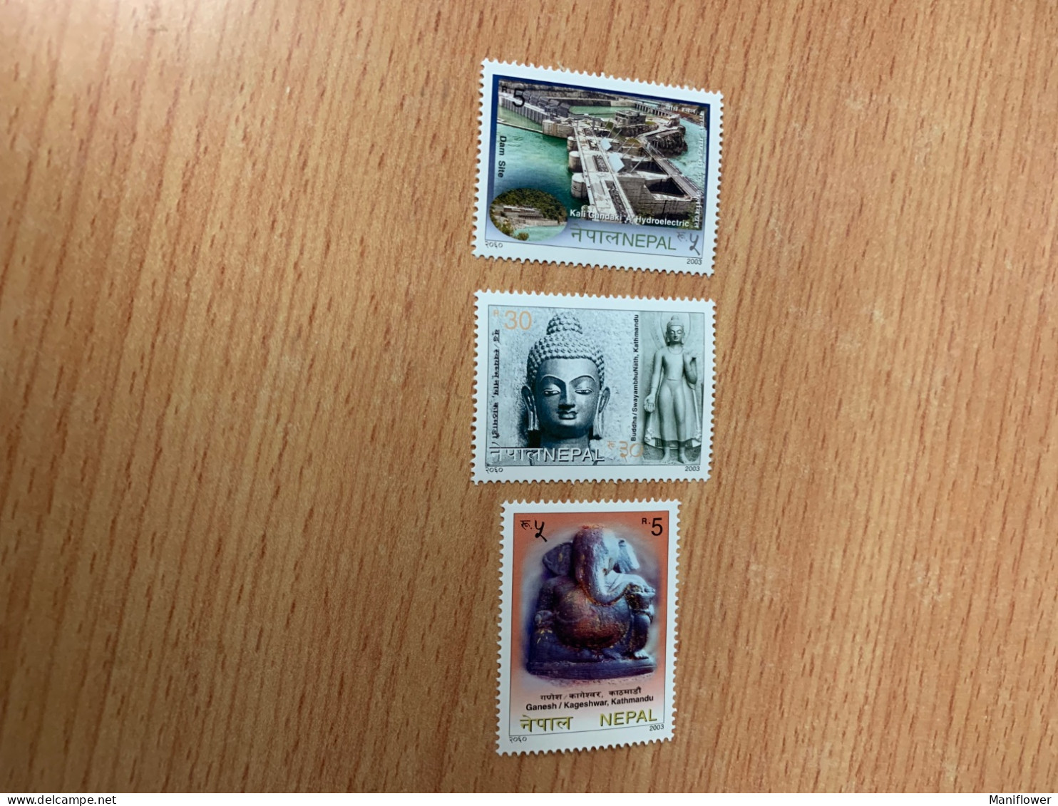 Buddha Stamp 3 Values MNH - Buddhism