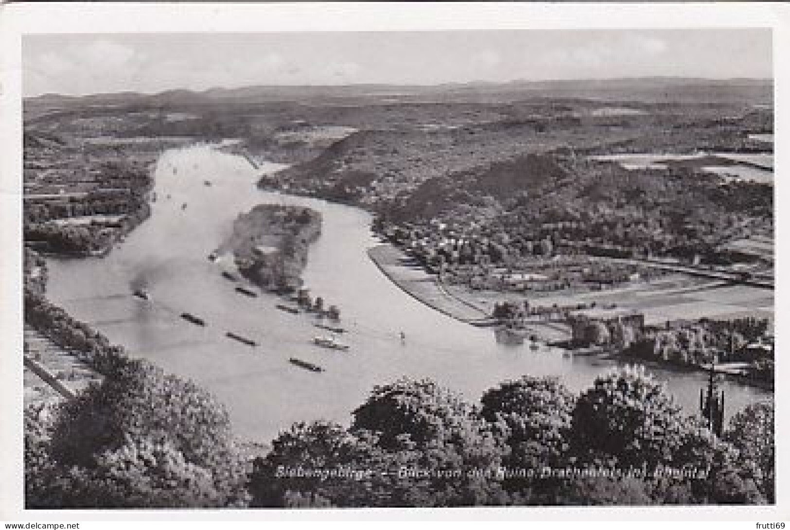 AK 169494 GERMANY - Hotel-Restaurant Auf Dem Drachenfels - Siebengebirge - Blick Von Der Ruine Drachenfels In Rheintal - Drachenfels