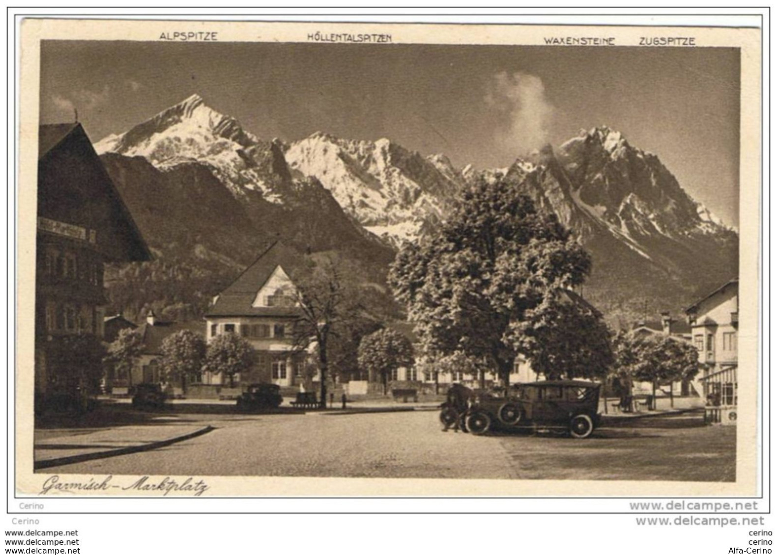 GARMISCH:  MARKTPLATZ  -  KLEINFORMAT - Halles