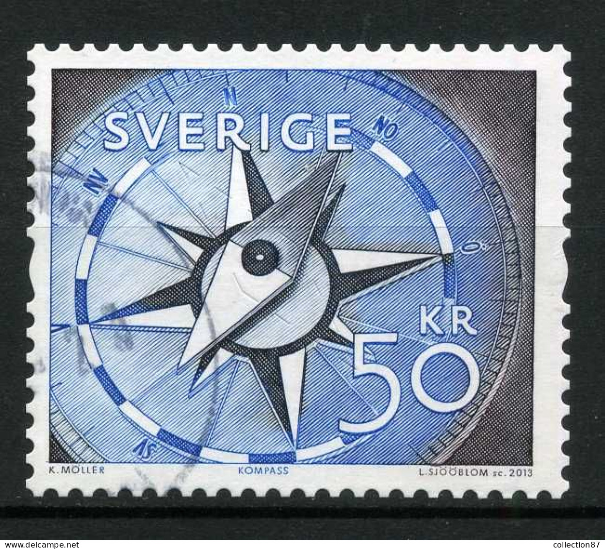 Réf 77 < -- SUEDE 2013 < Yvert N° 2915 Ø < Mi 2932 Ø Used -- > Compas Mesure De L'Espace - Used Stamps