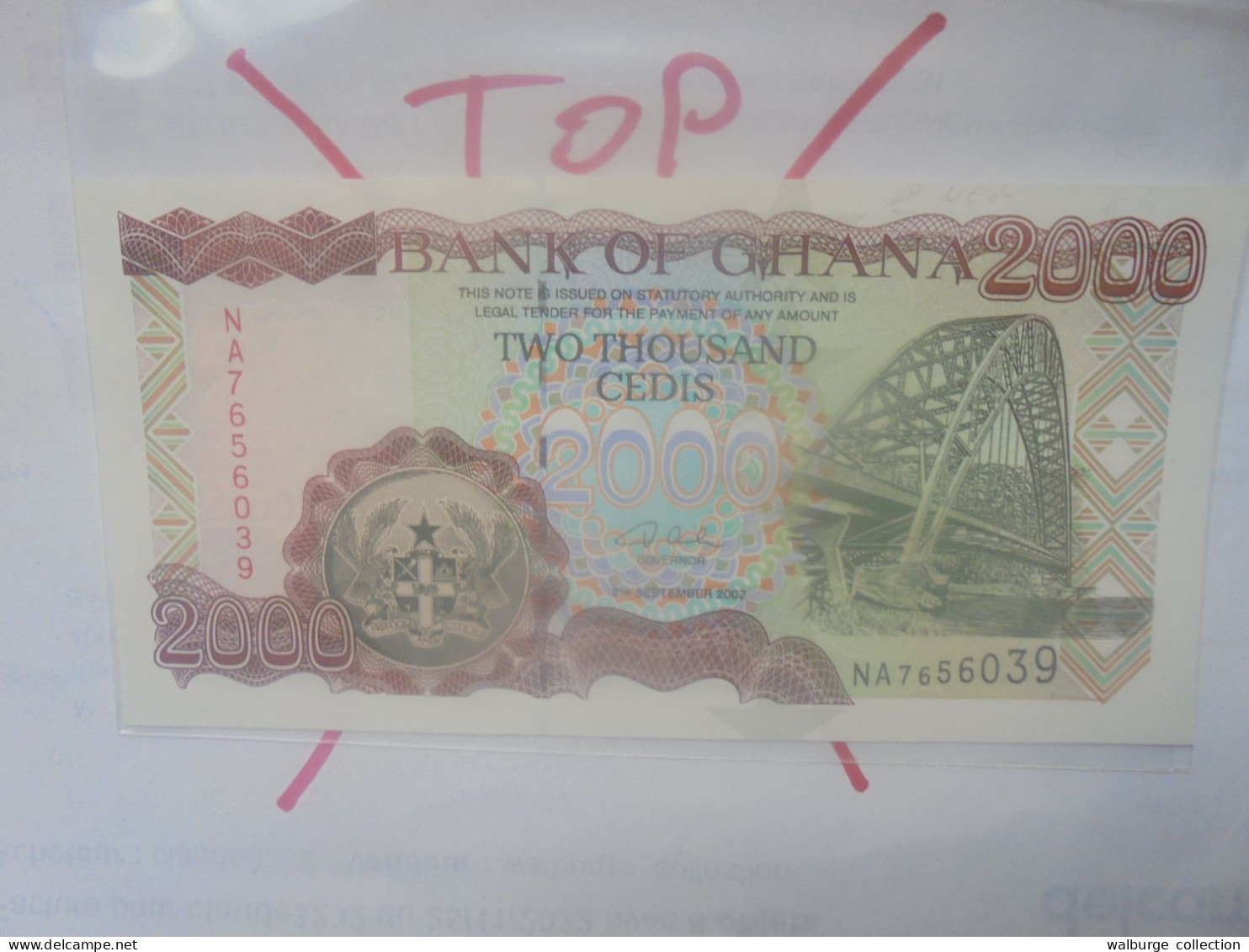 GHANA 2000 CEDIS 2002 Neuf (B.30) - Ghana