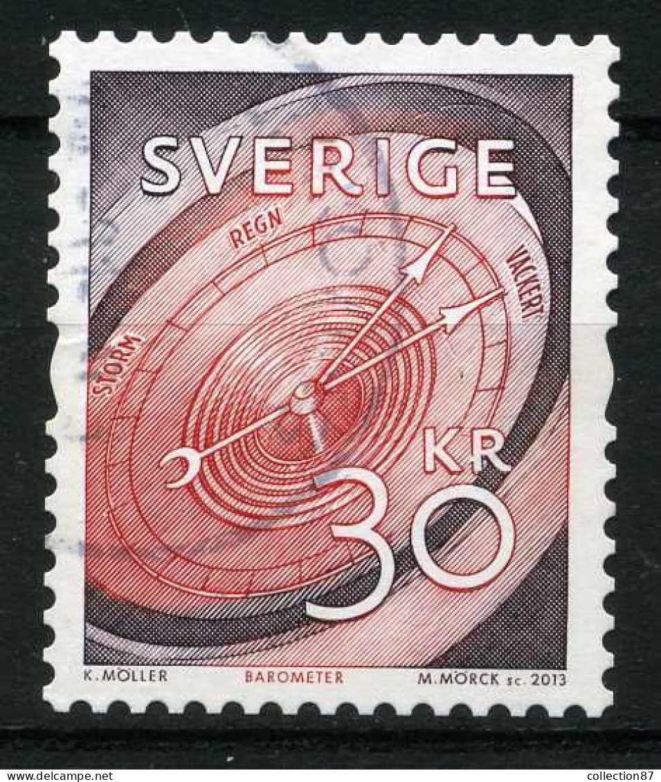 Réf 77 < -- SUEDE 2013 < Yvert N° 2921 Ø < Mi 2938 Ø Used -- > Barometre Mesure Du Temps Et De L'Espace - Used Stamps