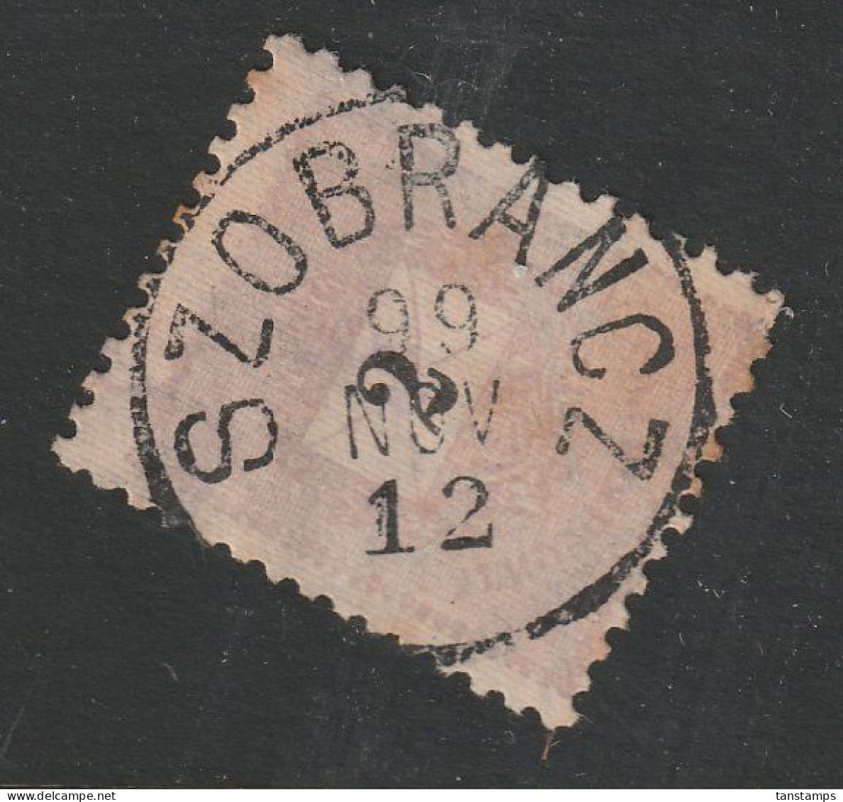 HUNGARY RARE COMPLETE SZOBRANCZ POSTMARK 1912 - Postmark Collection
