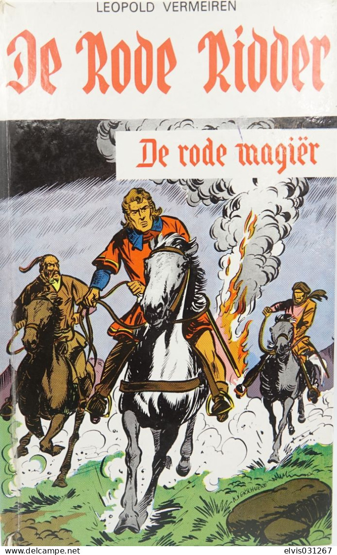 Vintage Books : DE RODE RIDDER N° 28 DE RODE MAGIER - 1968 1e Druk - Conditie : Goede Staat - Giovani