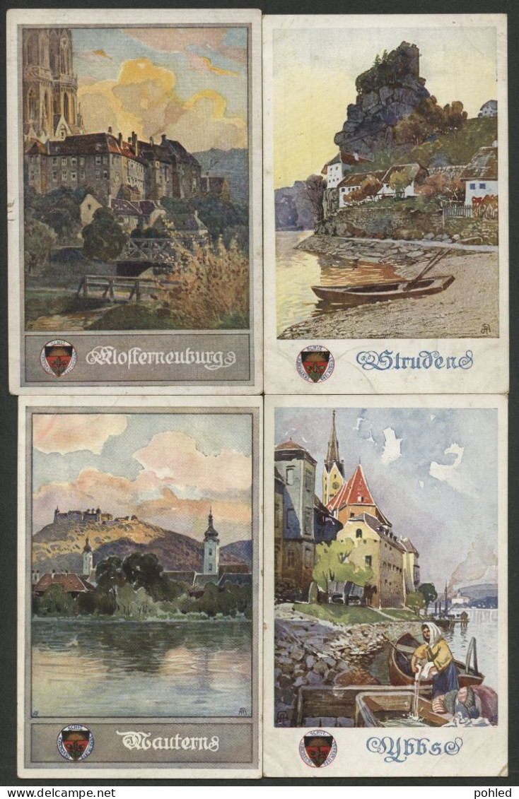 00904*DEUTSCHLAND*GERMANY*DEUTSCHER SCHULVEREIN*SET OF 8 POSTCARDS - Collezioni E Lotti