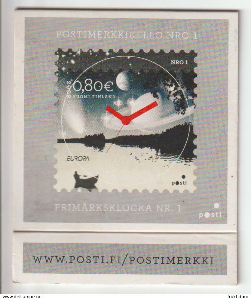 Finland Stamp Clock Nr. 1 Depicting Mi 1969 Europa - Astronomy - Space - Planet 2009 - Relojes Modernos