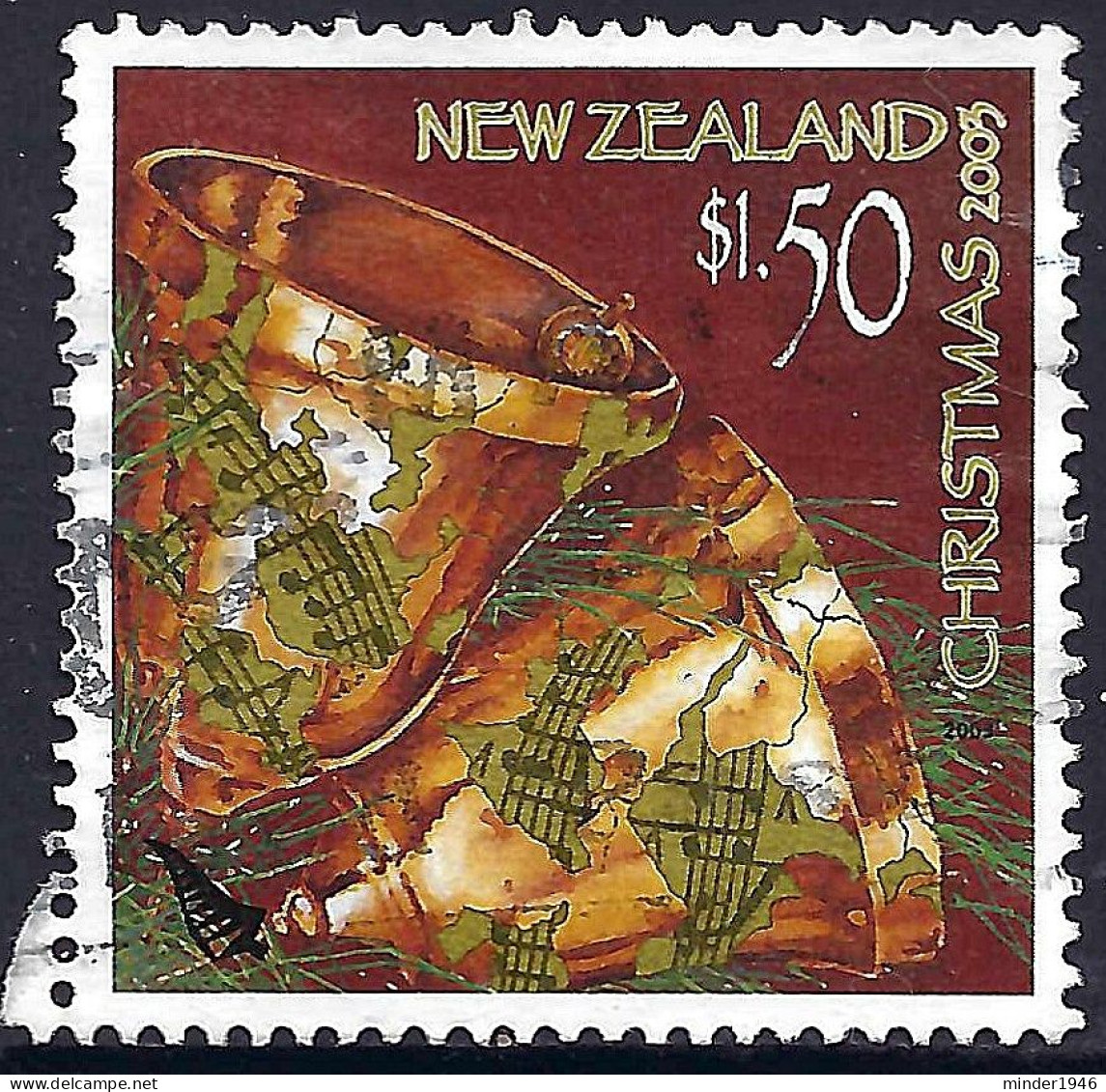 NEW ZEALAND 2003 $1.50 Multicoloured, Christmas-Bells SG2647 Used - Gebruikt