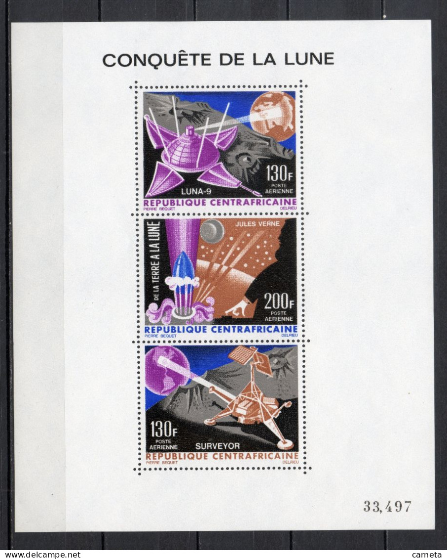 CENTRAFRIQUE BLOC  N° 5   NEUF SANS CHARNIERE COTE 10.00€   ESPACE LUNE - Centrafricaine (République)