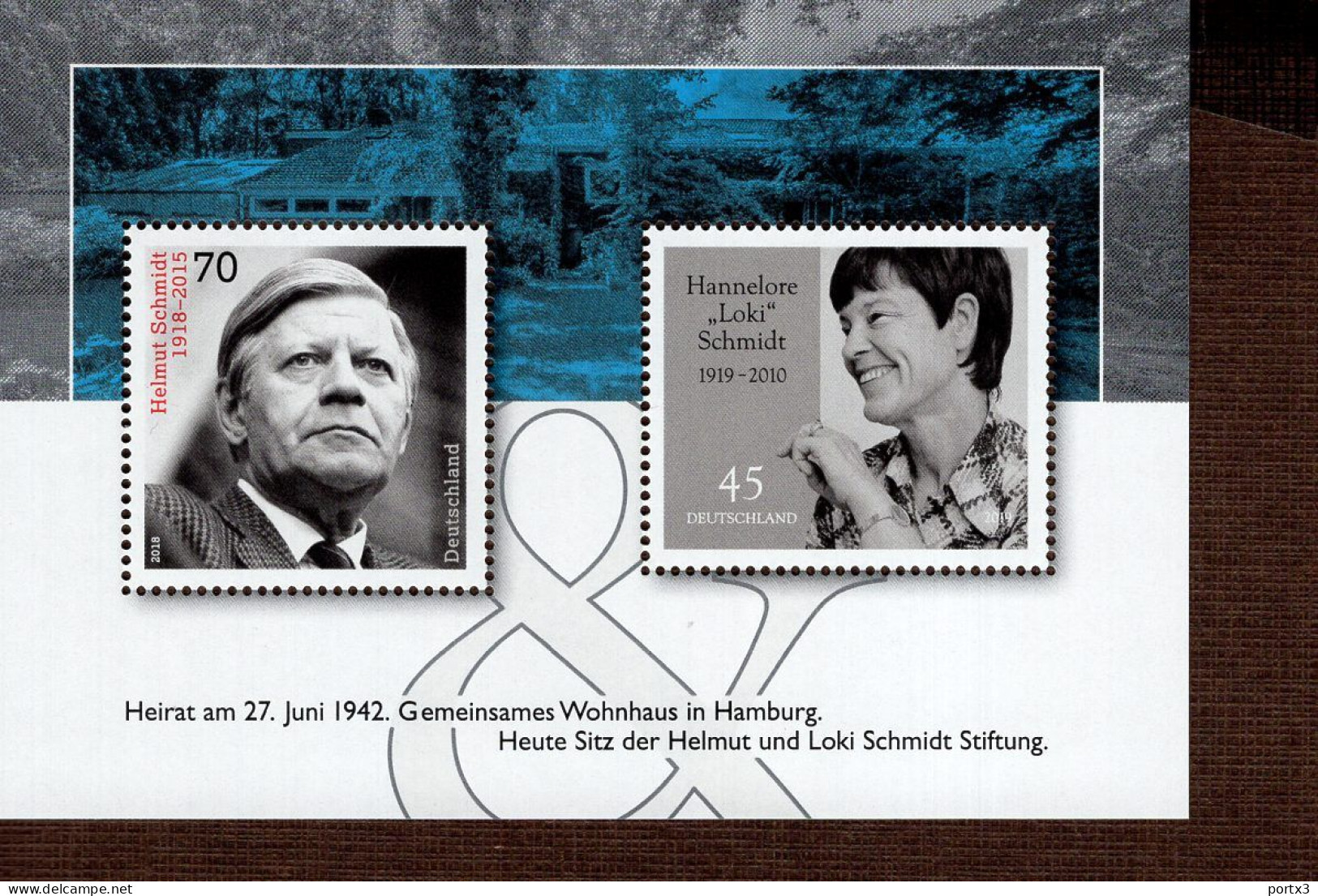 Bund Block 83 Loki Uns  Helmut Schmidt MNH ** Postfrisch Neuf - 2011-2020