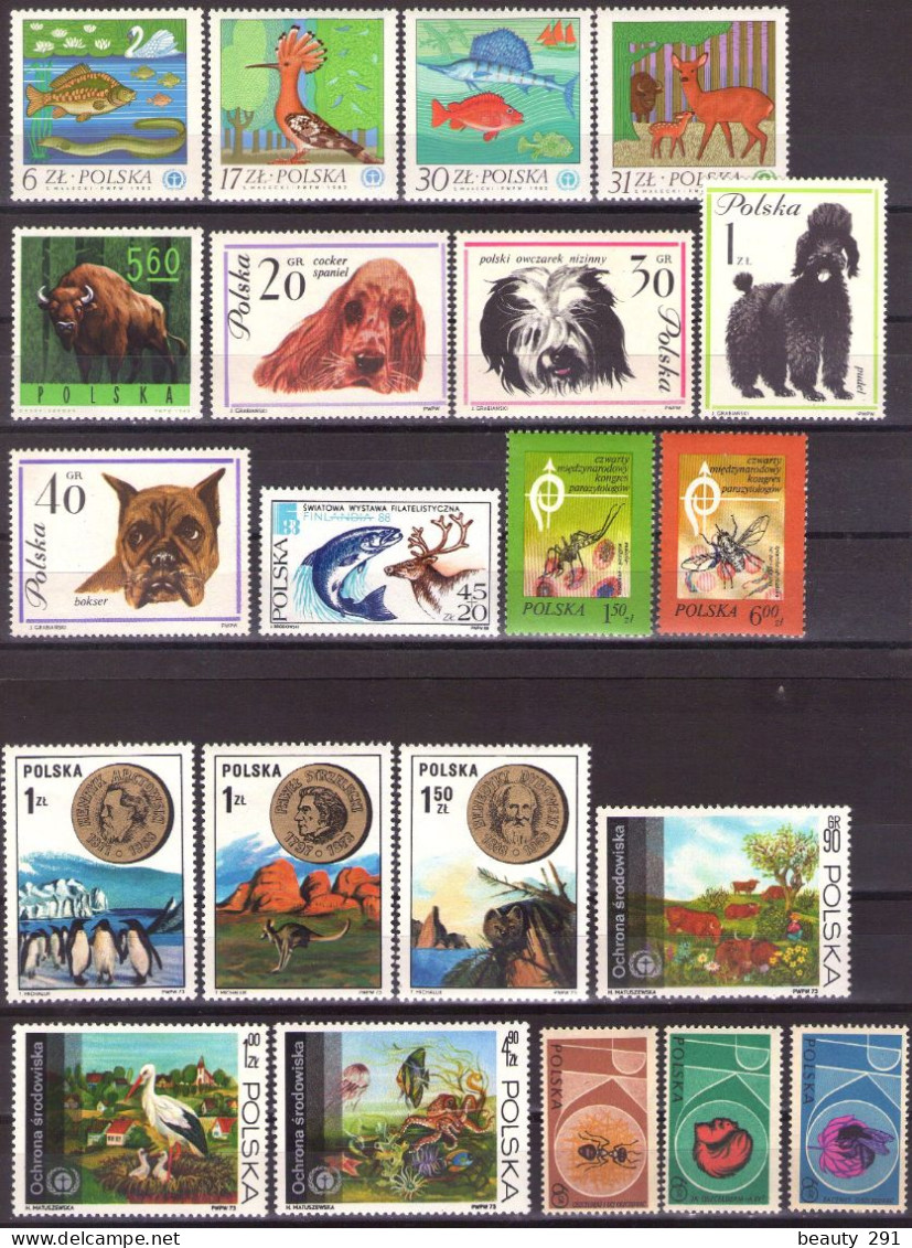 POLAND LOT - ANIMALS - MNH**, MH* - Other & Unclassified