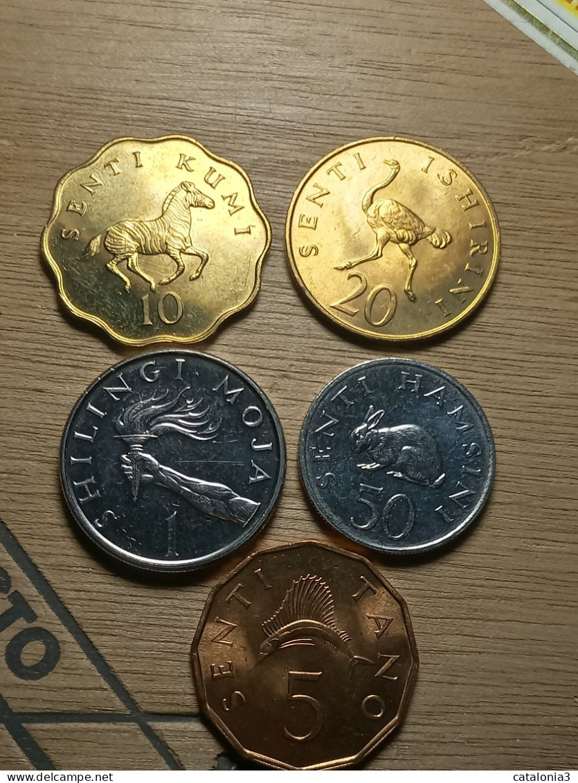 TANZANIA - LOTE COLECCION 5 MONEDAS DIFERENTES SIN CIRCULAR - Tanzanía