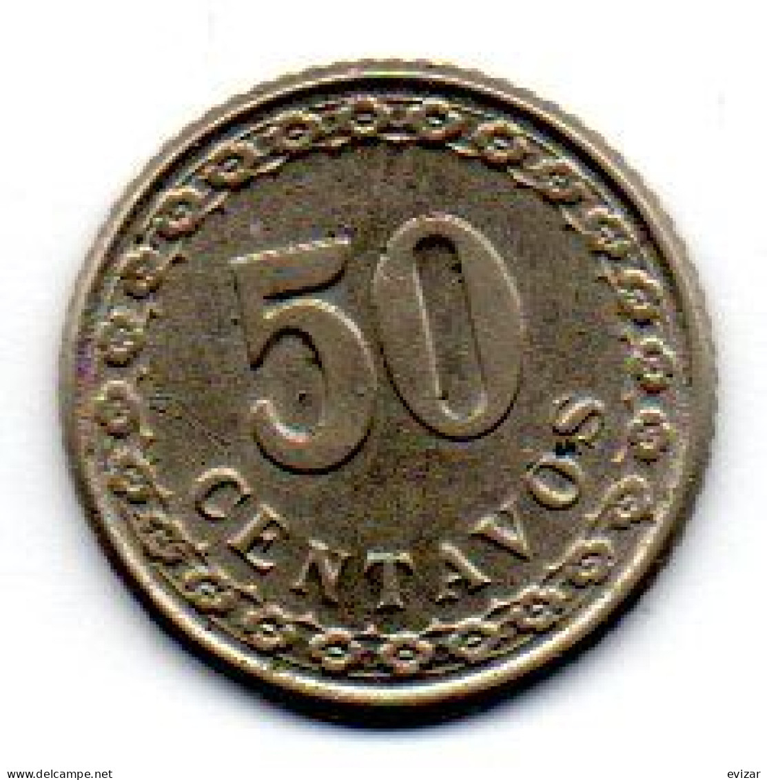 PARAGUAY, 50 Centavos, Copper-Nickel, Year 1925, KM # 12 - Paraguay