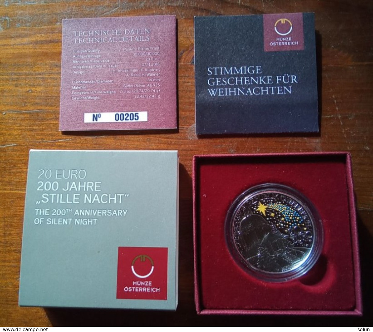 20 EURO 2018 SILVER COIN 200 JAHRE STILLE NACHT Anniversary Of Silent Night - Austria