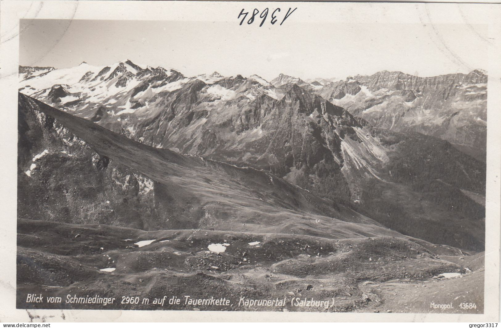 D5825) KAPRUN - Blick Vom SCHMIEDINGER Auf Die Tauernkette - Kaprunertal - Salzburg - Alte FOTO AK - Kaprun