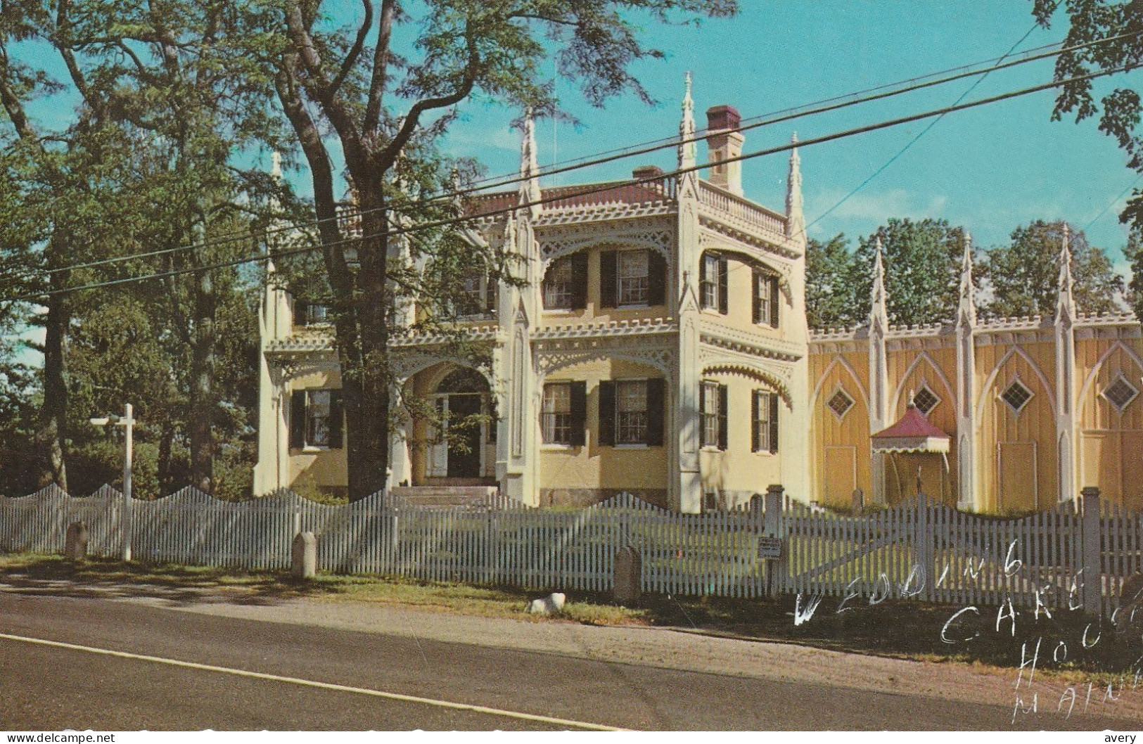 The Famous Wedding Cake House, Kennebunk, Maine Glue On Back - Kennebunkport