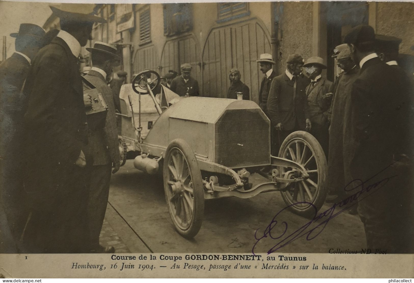Automobile (Rally) Hombourg Coupe Gordon Bennett Taunus (1904) No. 1.  (Mercedes) 1905 Rare/ - Rallye