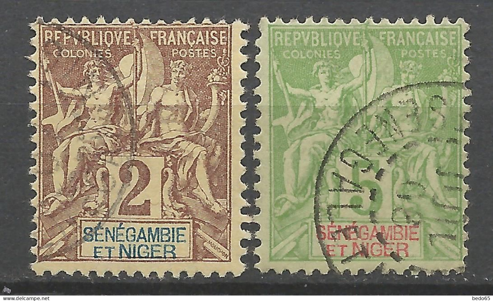 SENEGAMBIE ET NIGER N° 2 Et 5 OBL /Used - Oblitérés