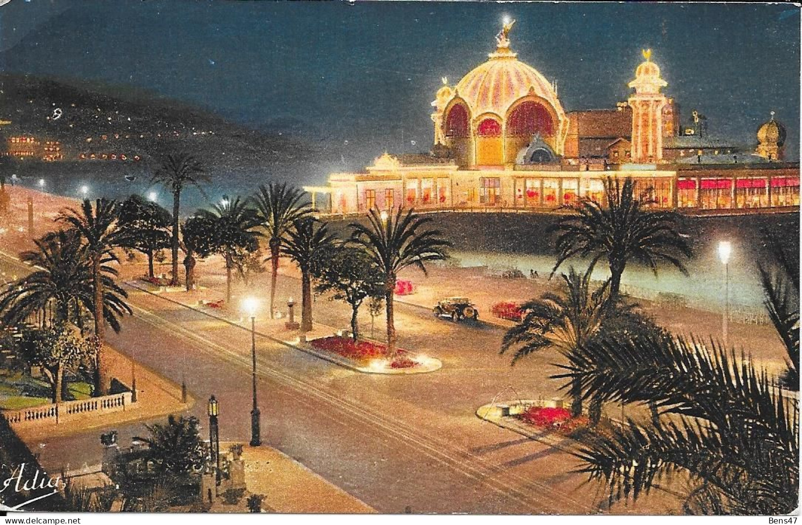 06 Nice La Jetée Promenade (Effet De Nuit)  22-11-1934 - Nizza Bei Nacht