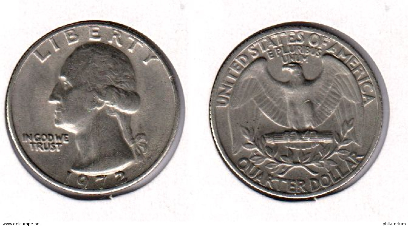 Etats Unis  Quarter Dollar 1972 ; USA - 1932-1998: Washington