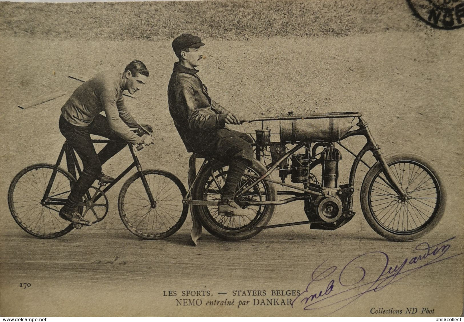 Cyclisme Les Sports Nos Stayers (Motorbike) Nemo Entraine Par Dsnkar 1905 - Cyclisme