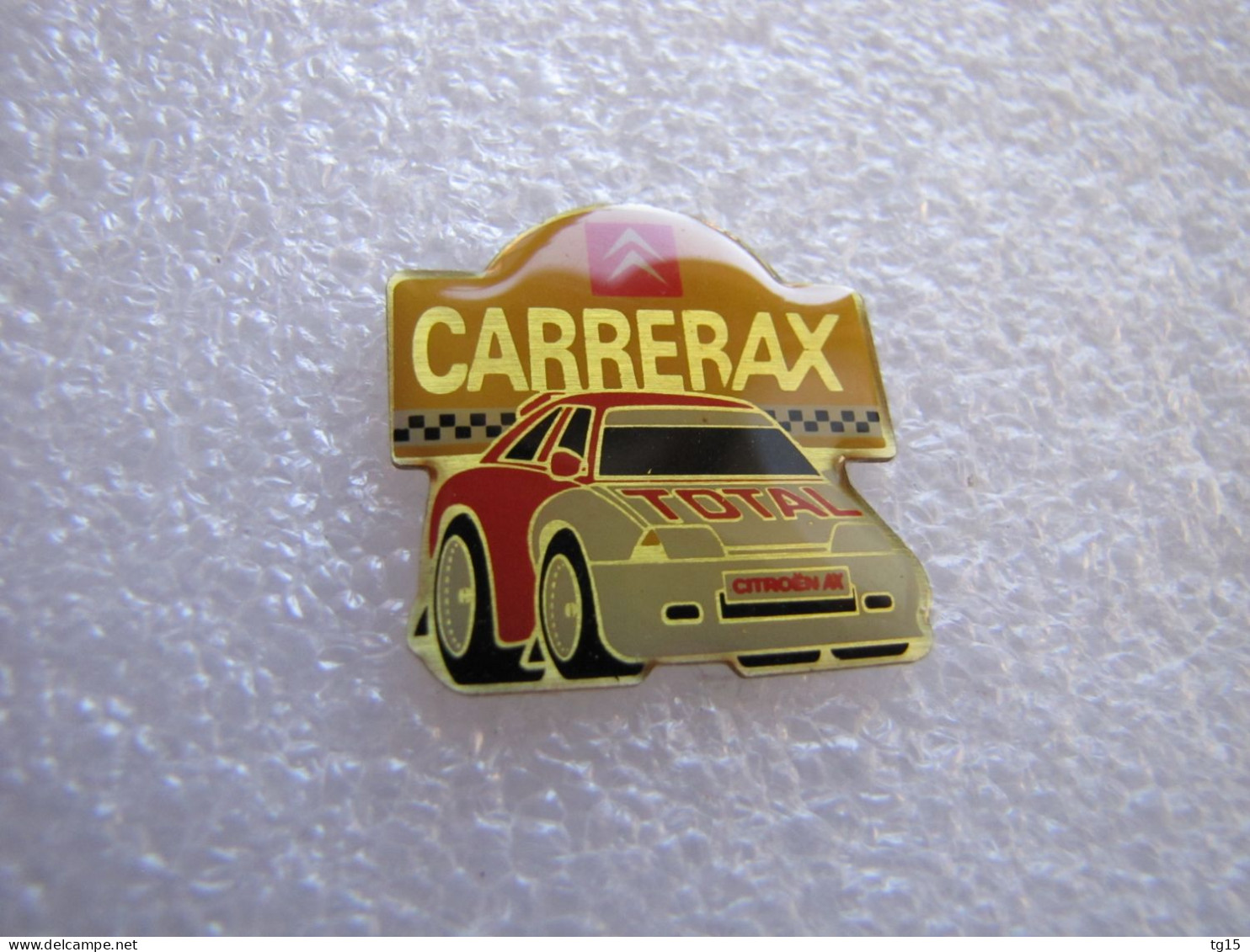 RARE  PIN'S    CITROËN  AX   CARRERAX    TOTAL - Citroën