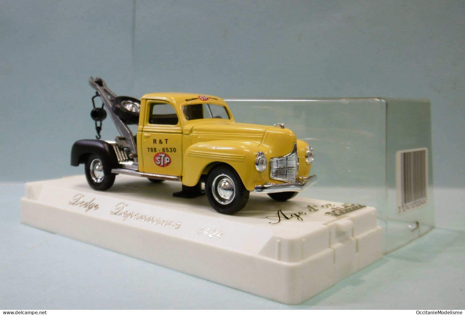 Solido Age D'or - DODGE Dépanneuse STP Jaune Réf. 4424 BO 1/43 - Solido