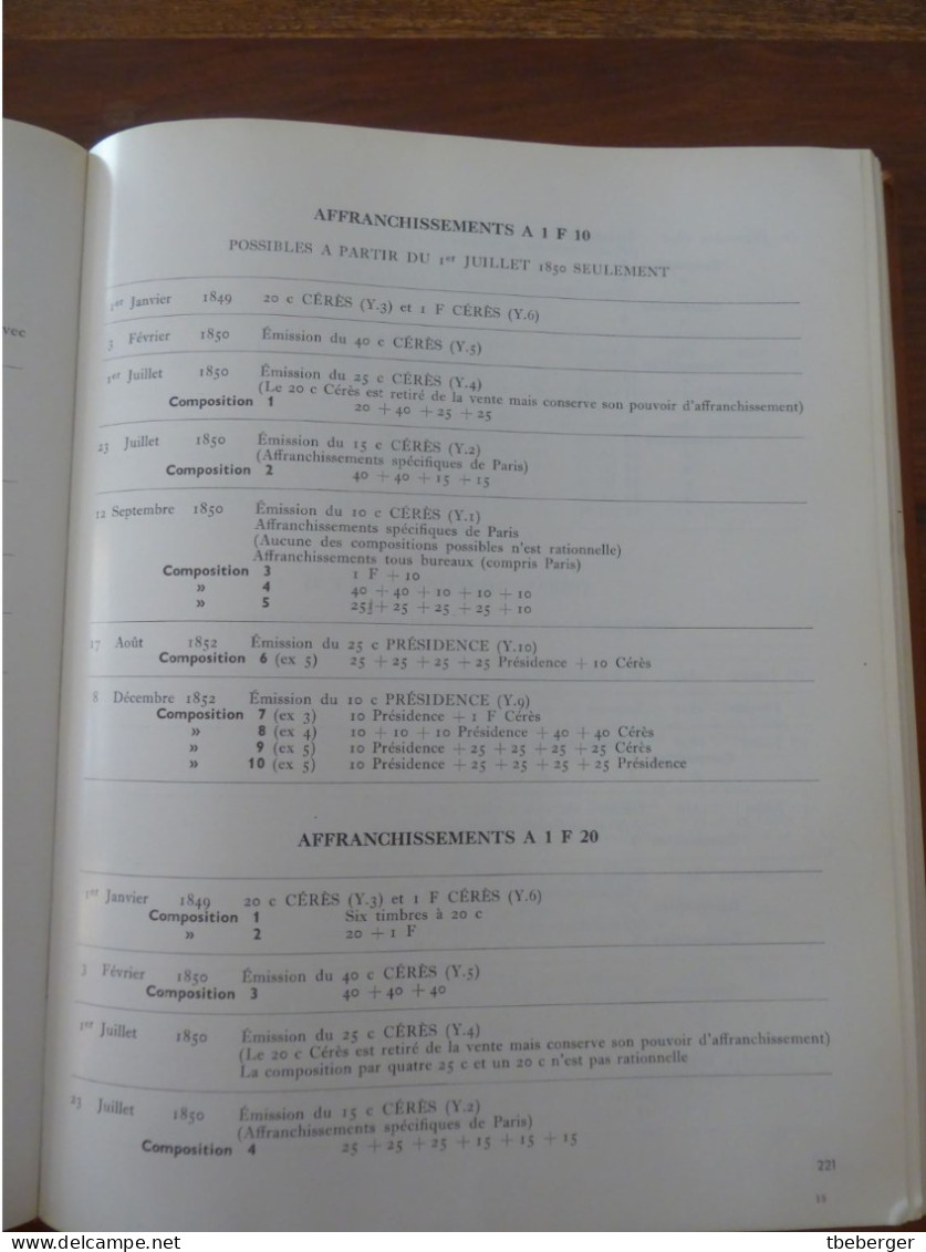 Encyclopédie Des Timbres De France En 2 Volumes - Tome I, Timbres Poste Et Tome I, Annexes 1849-1853 - Handbücher
