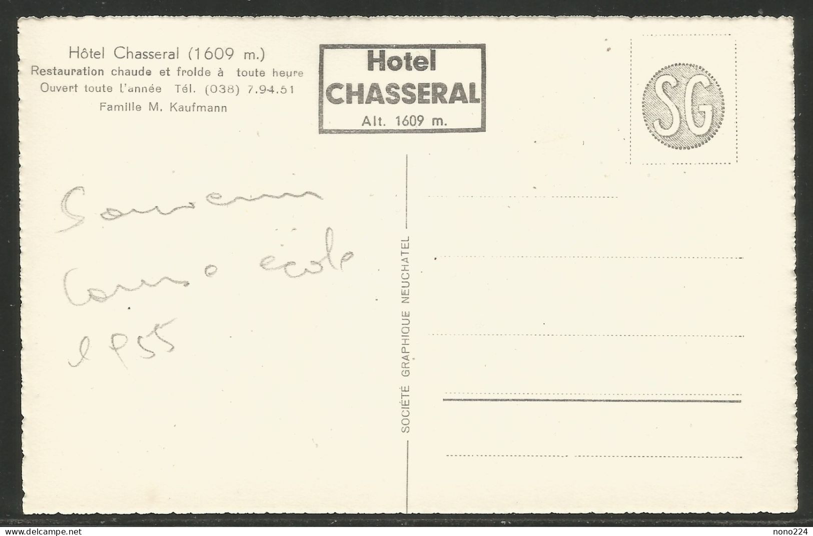 Carte P De 1955 ( Chasseral / Vue Sur Villeret Et Le Vallon ) - Villeret