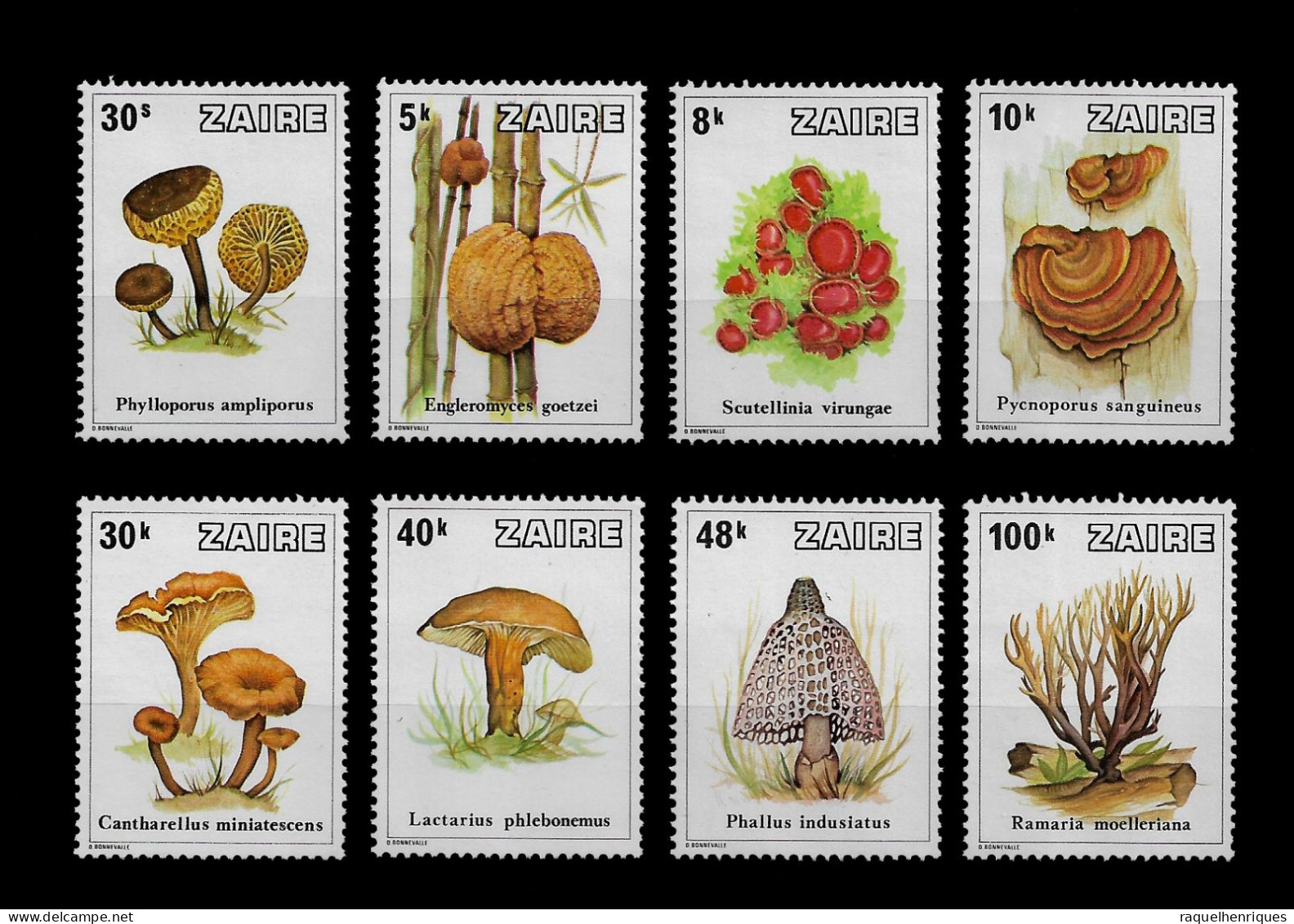 CONGO ZAIRE STAMP - 1979 Fungi SET MNH (NP#01) - Unused Stamps