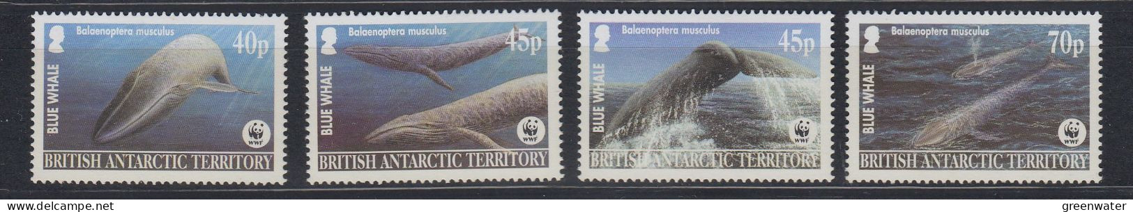 British Antarctic Territory (BAT) 2003 Blue Whale 4v ** Mnh (VA159) - Unused Stamps