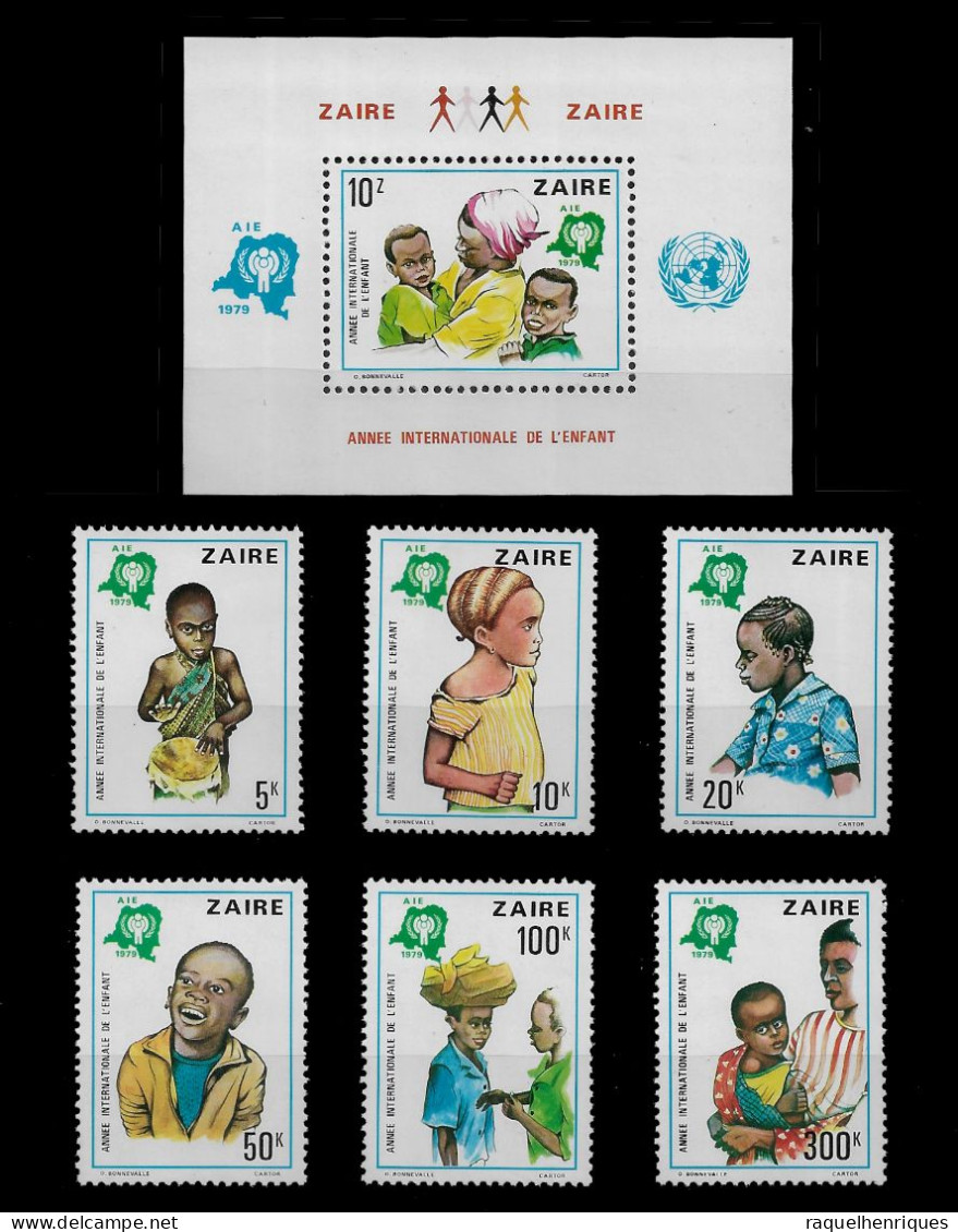 CONGO ZAIRE STAMP - 1979 International Year Of The Child SET + MINISHEET MNH (NP#01) - Unused Stamps