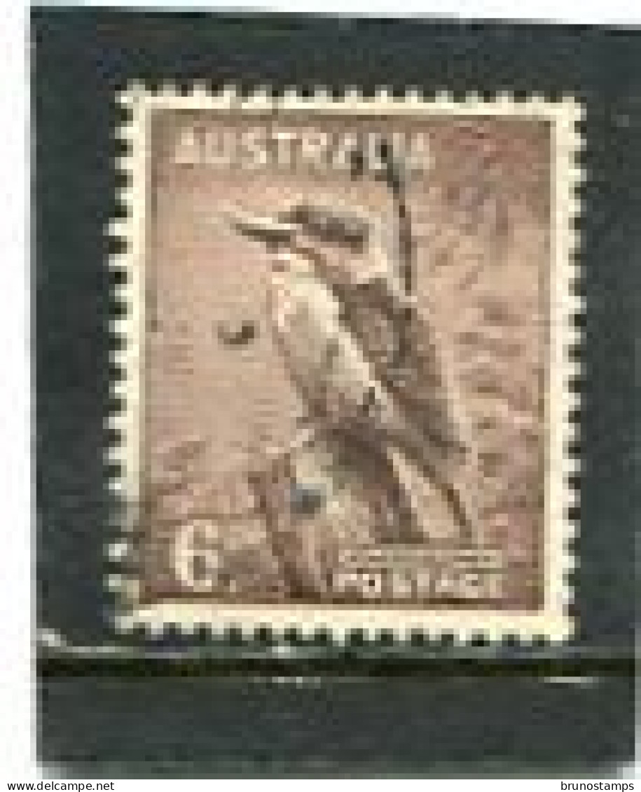 AUSTRALIA - 1948  6d  KOOKABURRA  NO WMK  FINE USED - Gebraucht