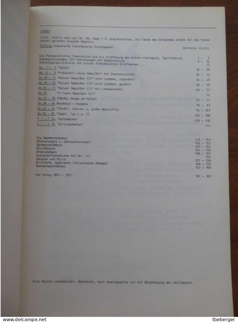 PETER BONER; FRANKREICH 1849 - 1900; Handbuch Und Katalog 1981 - Handbücher