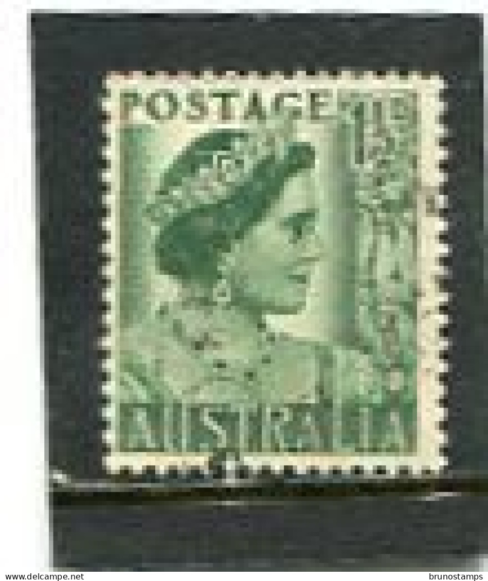 AUSTRALIA - 1950  1 1/2d   QUEEN ELISABETH  WMK   FINE USED - Gebraucht