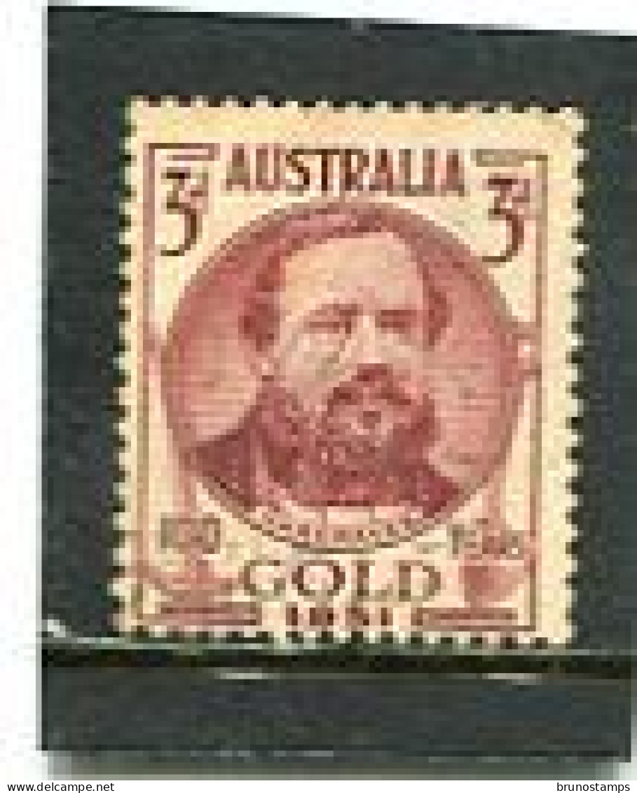 AUSTRALIA - 1951  3d  GOLD  SET  FINE USED  SG 245 - Gebraucht