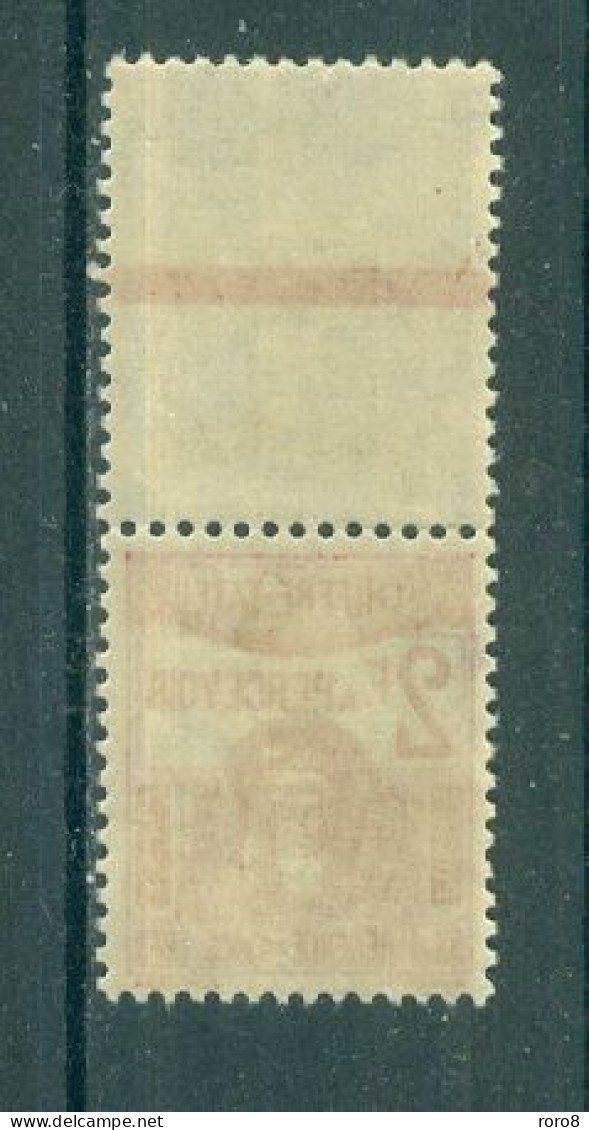 TUNISIE - TIMBRES-TAXE N°54** MNH SCAN DU VERSO LUXE.  Type De 1923-29. - Impuestos