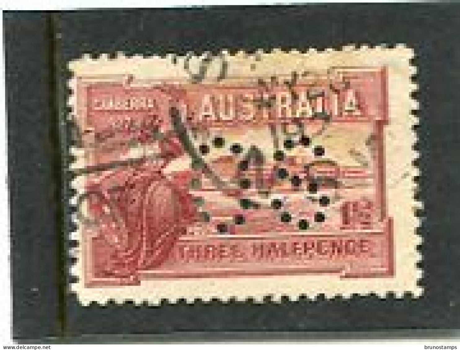 AUSTRALIA - 1927   CANBERRA  PERFORATED  OS   FINE USED  SG  O112 - Oficiales
