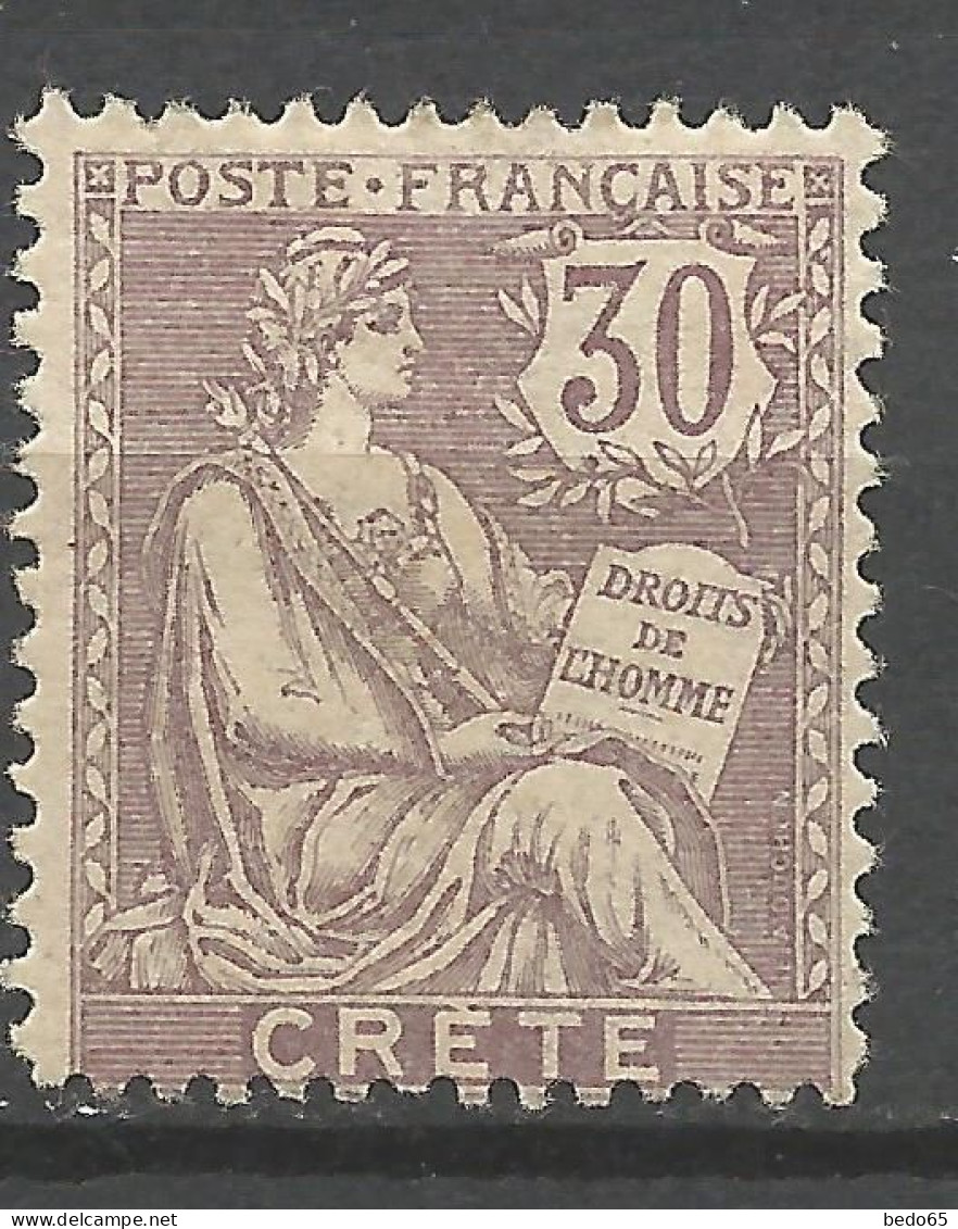 CRETE N° 10 NEUF* TRACE DE CHARNIERE  / Hinge  / MH - Unused Stamps