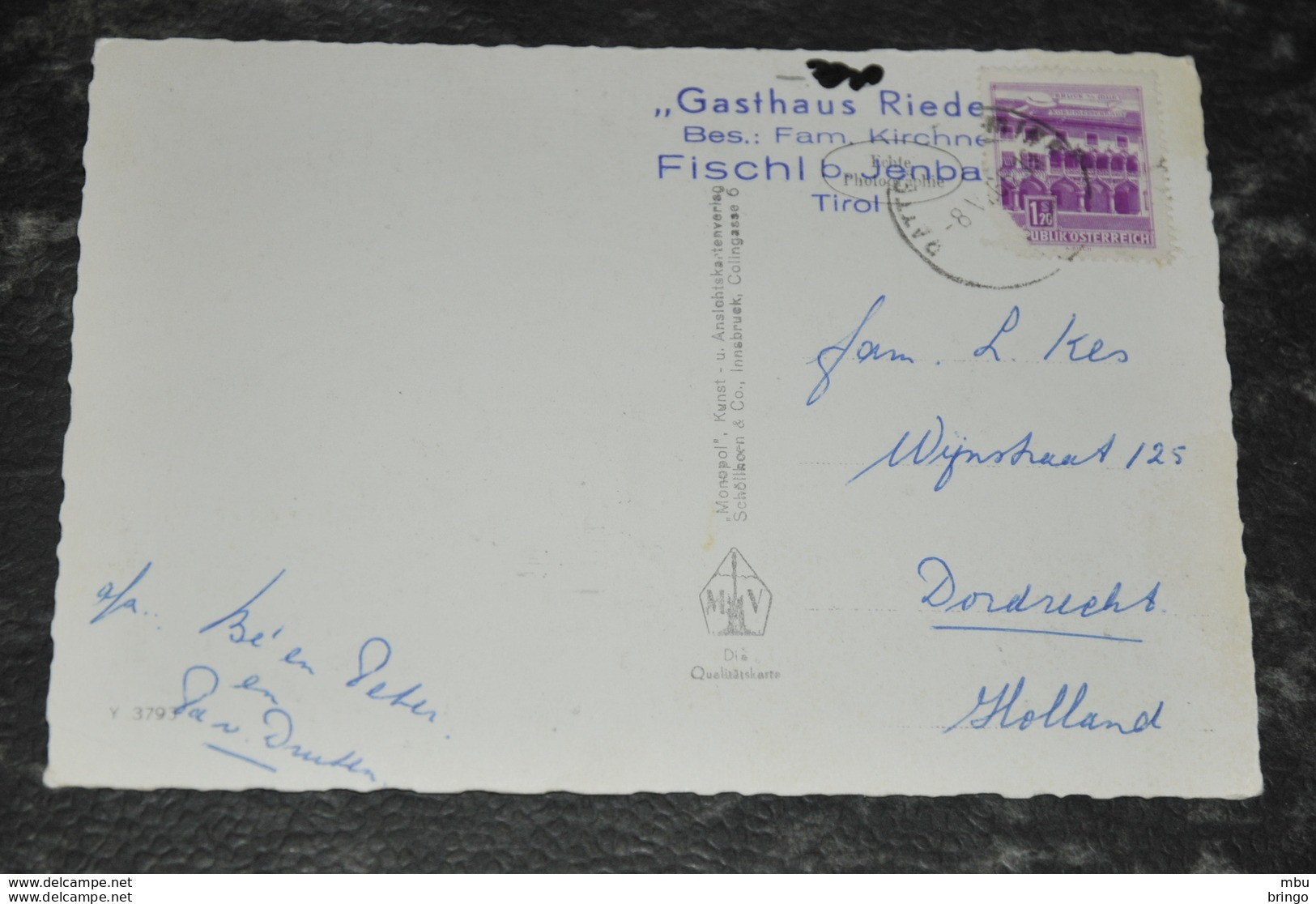 A496   Fischl Bei Jenbach   Gasthaus Rieder  1965 - Jenbach