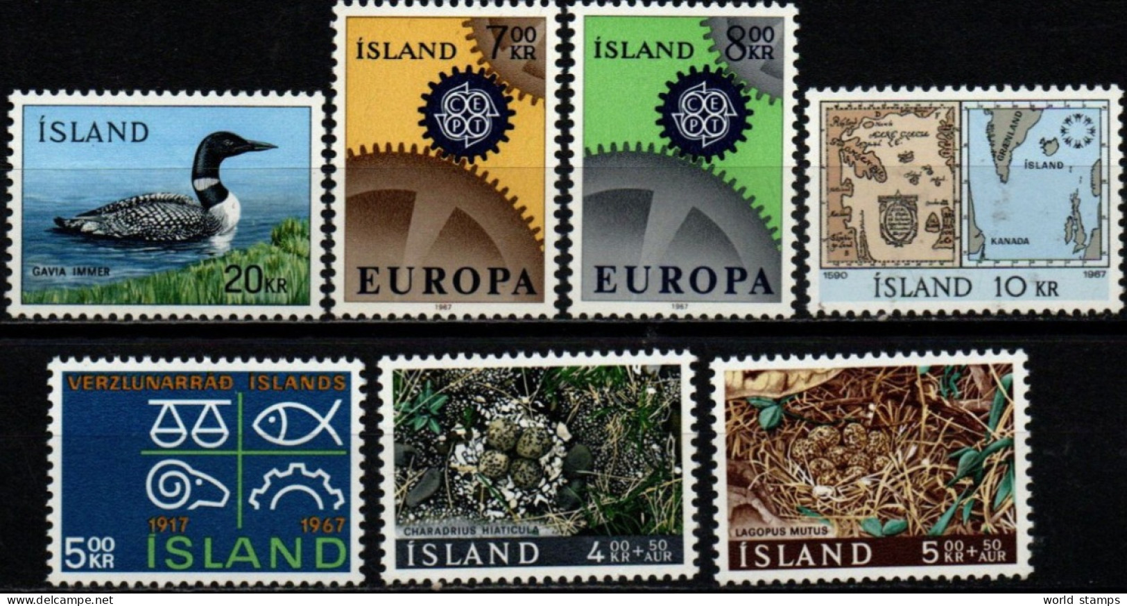 ISLANDE 1967 ** - Années Complètes