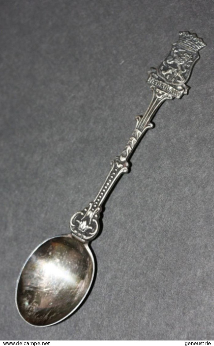 Belle Cuillère Souvenir Argent Massif Poinçonné 900 "Nederland - Pays-Bas" 11.5cm - Silver Spoon - Silber Löffel - Spoons