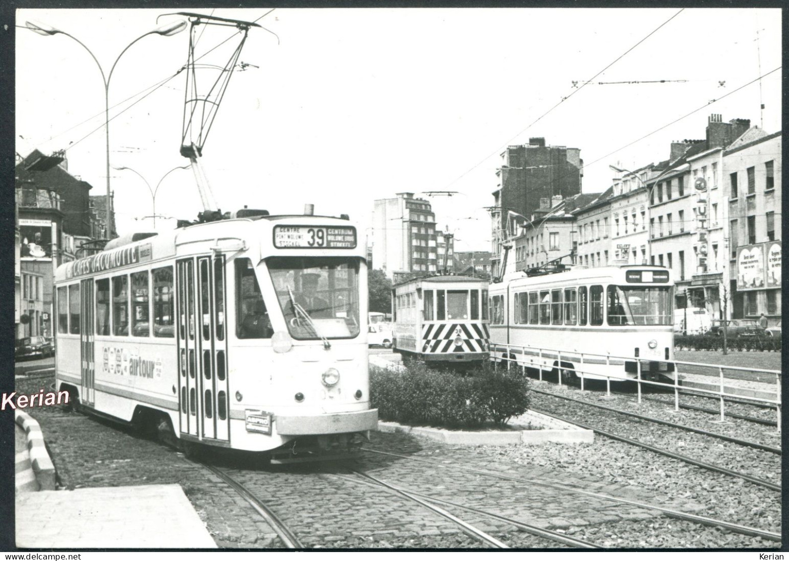 PHOTOGRAPHIE R. Temmerman - Tramway De Bruxelles STIB Ligne 39 En 1973 - Voir 2 Scans Larges - Trasporto Pubblico Stradale