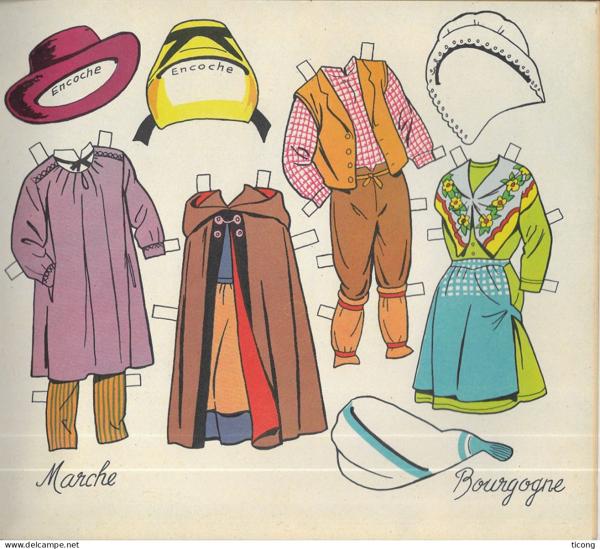 ALBUM DES ANNEES 60 VOLUMETRIX, HABILLEZ NOUS AVEC LES COSTUMES REGIONAUX - LIVRE CARTONNE EN TRES BON ETAT, A VOIR RARE - Unclassified