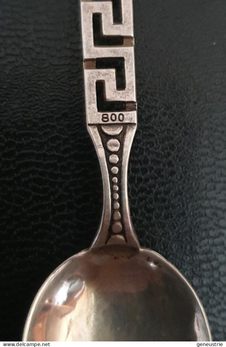 Très Belle Cuillère Souvenir En Argent Massif 800/1000 "Delphi / Delphe" Grèce - Cuiller - Greek Silver Spoon - Löffel