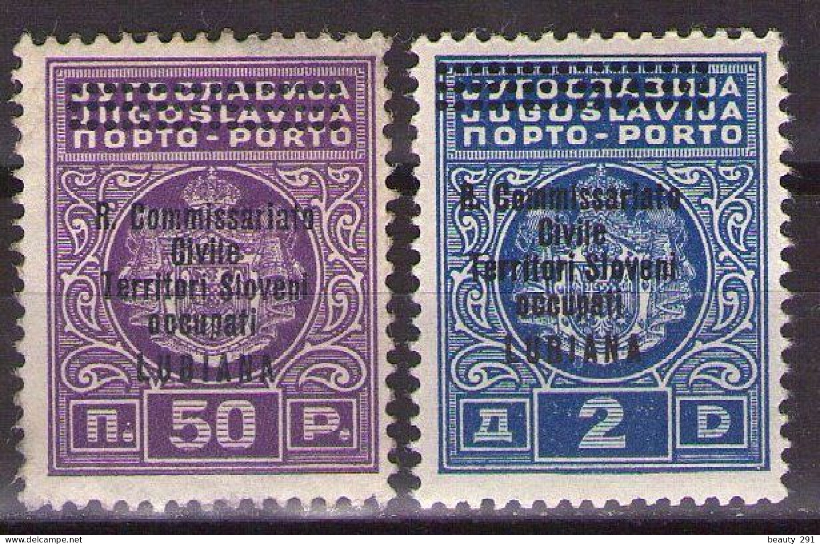 LUBIANA - Italian Occupation - 1941 - Italian Occupation Of Slovenia, PORTO - Mi 11,13 - MNH**VF - Lubiana