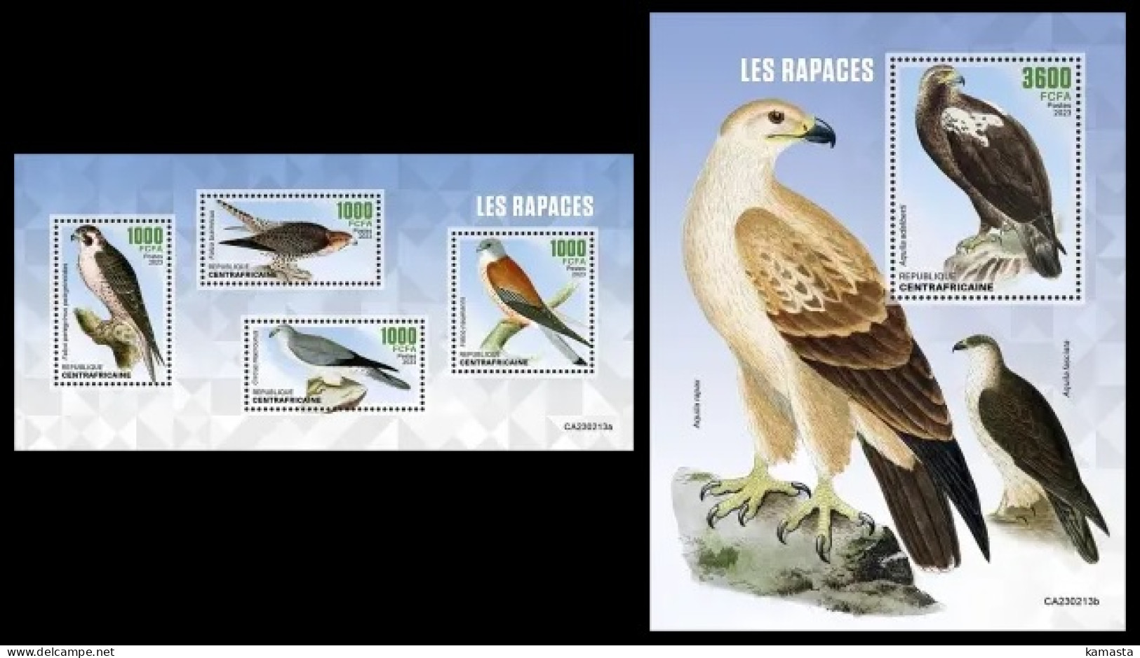 Central Africa 2023 Birds Of Prey. (213) OFFICIAL ISSUE - Aigles & Rapaces Diurnes