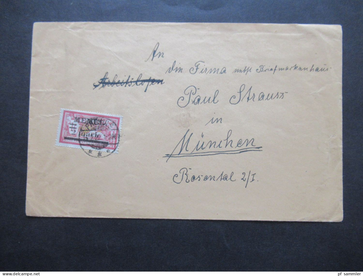 Memel 14.2.1922 Mi.Nr.28 EF Auf Brief Nach München - Memelland 1923