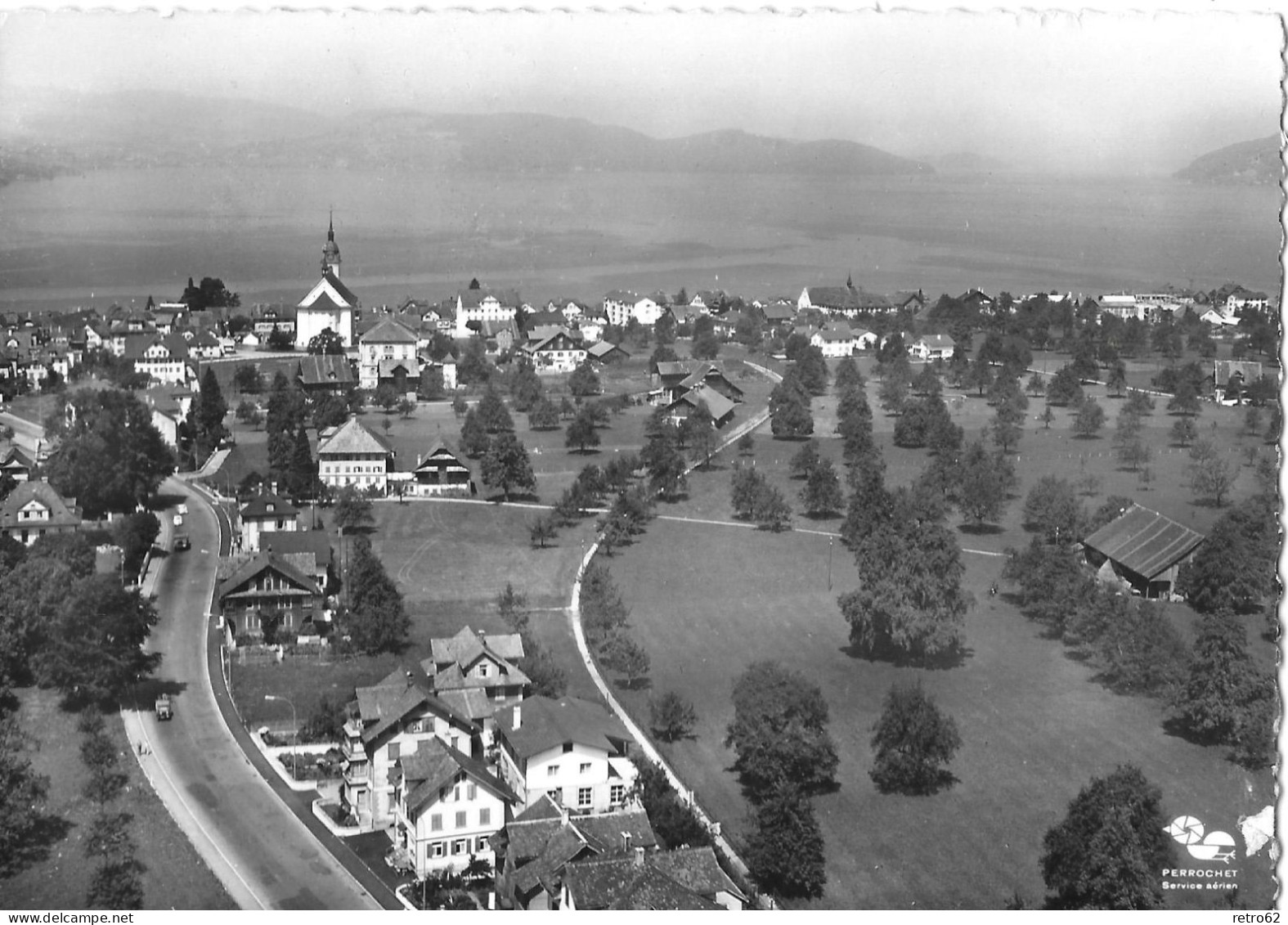 ARTH AM SEE ► Flugzeugaufnahme Anno 1963 - Arth