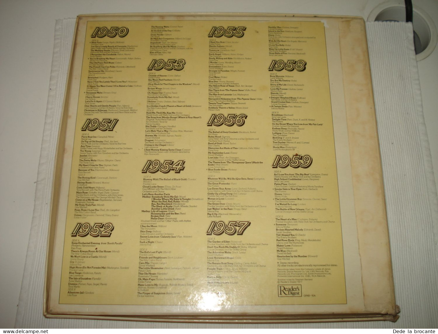 B10 / Coffret 10 LP  Fabulous Fifties - Reader's Digest GFAB 10A - UK 1977 MINT - Hit-Compilations